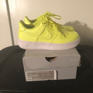 Nike Air Force Ones Lime Green